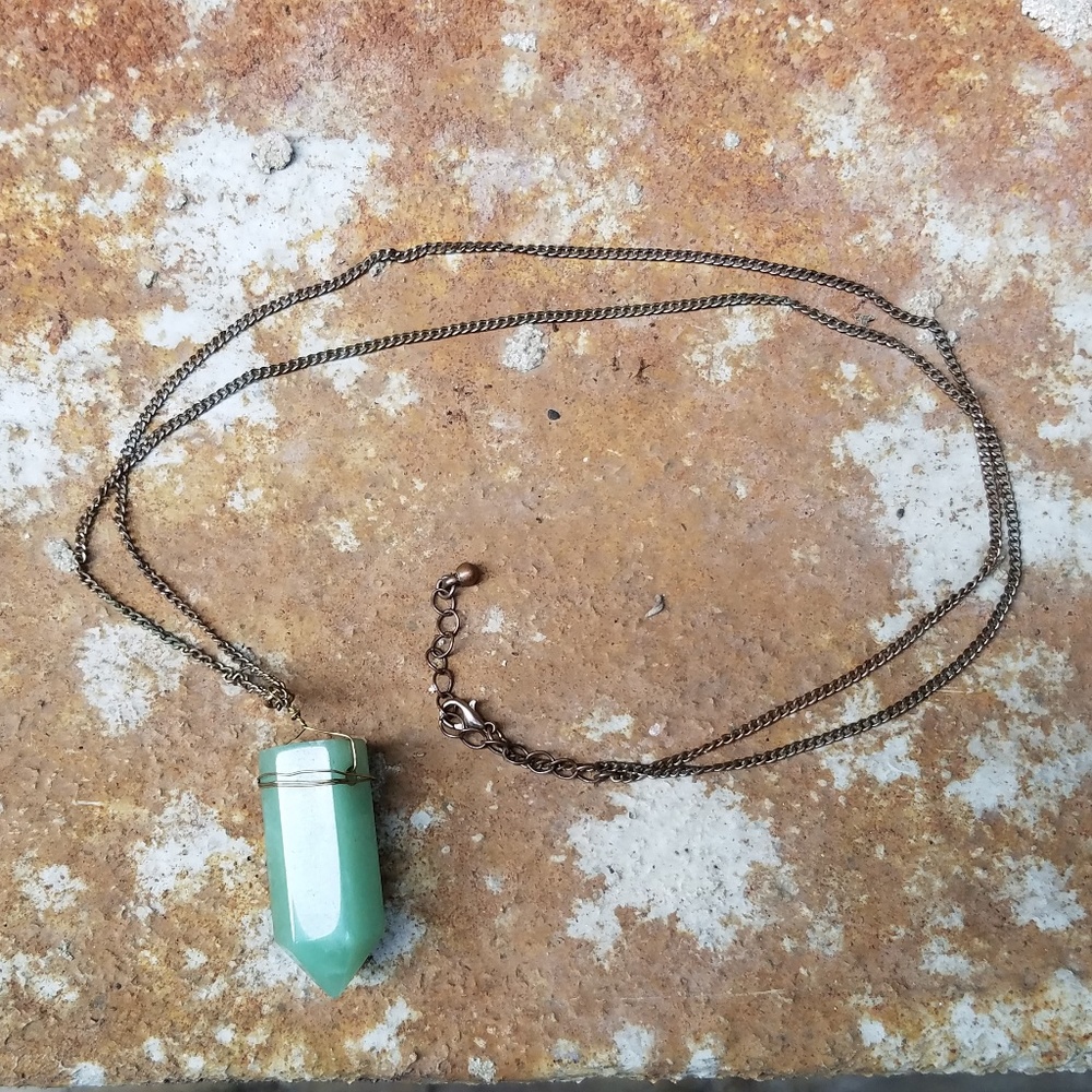 UO Faux Stone Chain Necklace
